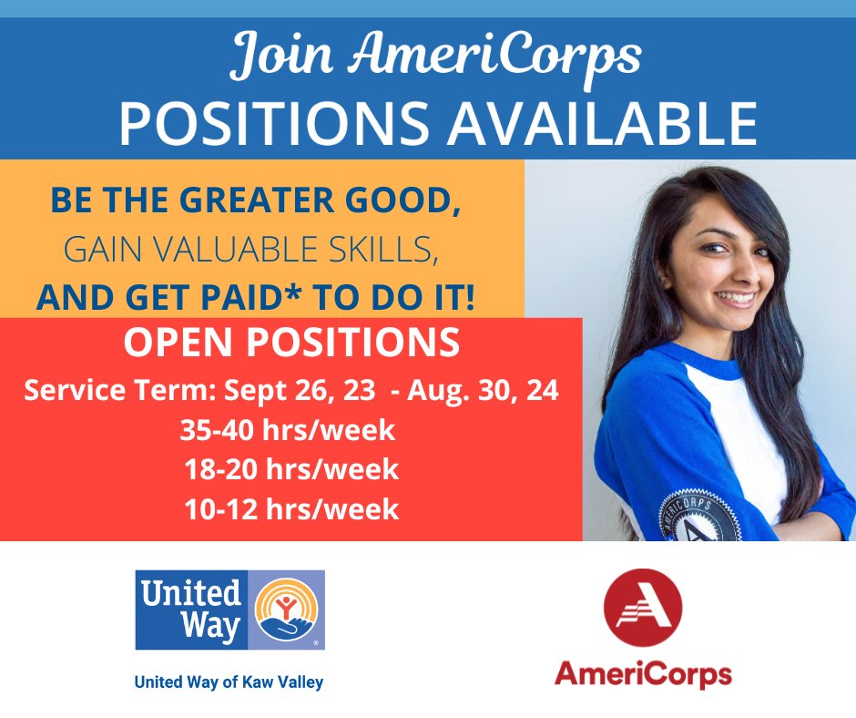 General AmeriCorps available slots summer 2023