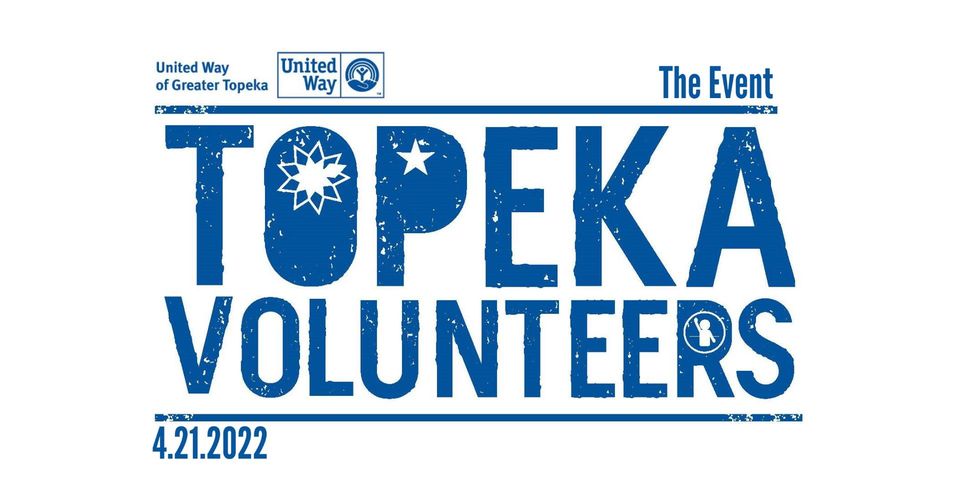 Topeka Volunteers event logo with date