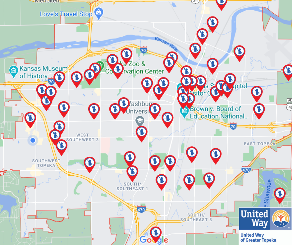 topeka volunteer map illustration 2020